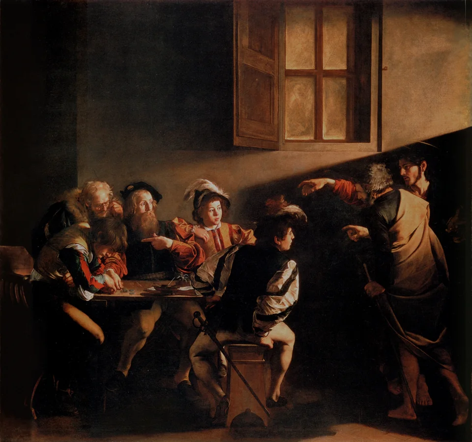 La vocación de San Mateo, Caravaggio