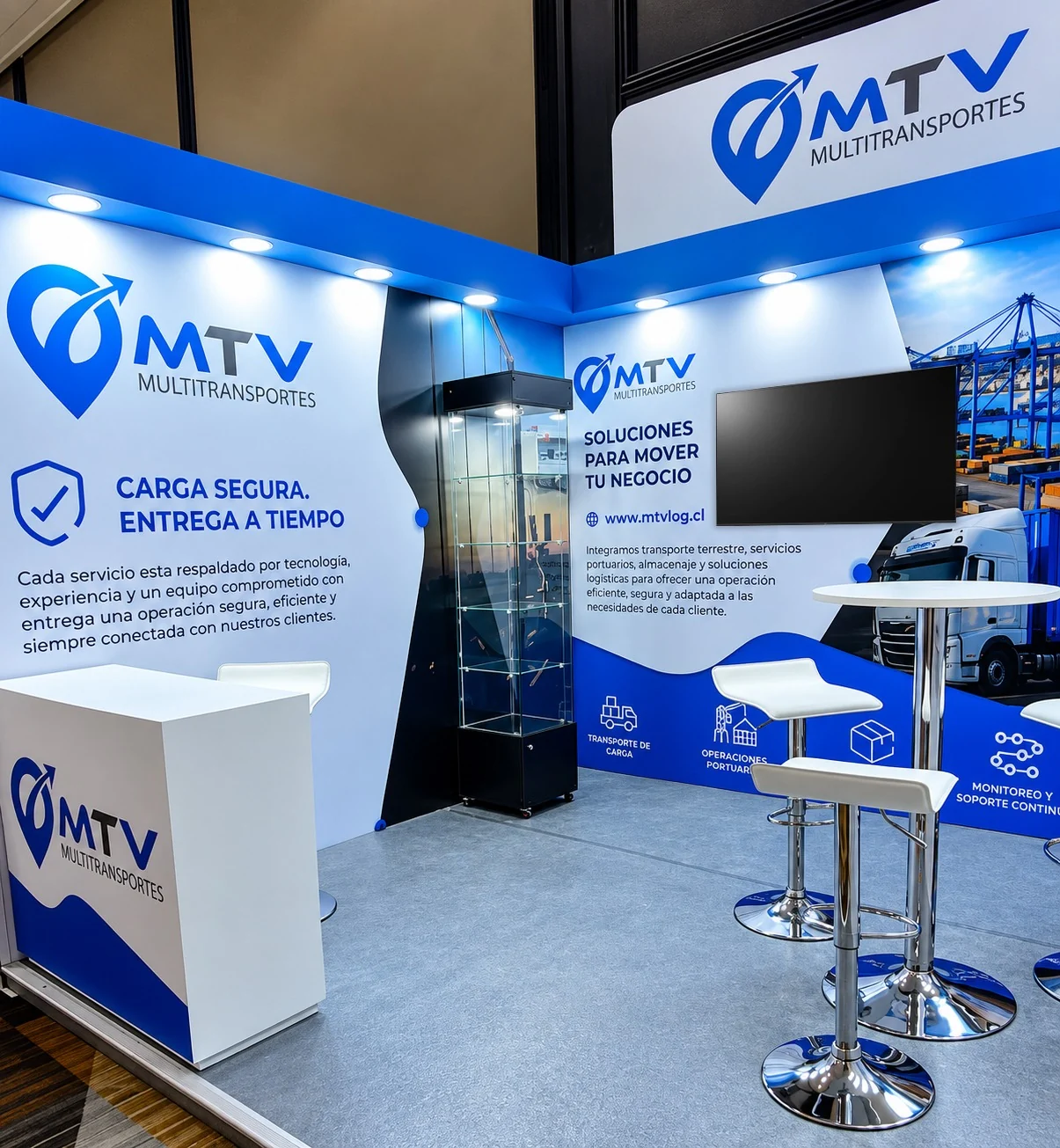 Stand corporativo MTV Multitransportes
